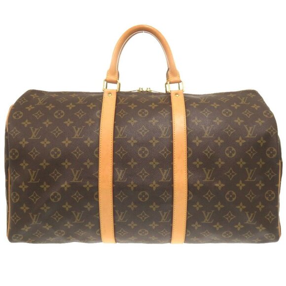 LOUIS VUITTON Brown Monogram Keepall 50 Boston Bag - Picture 2 of 11